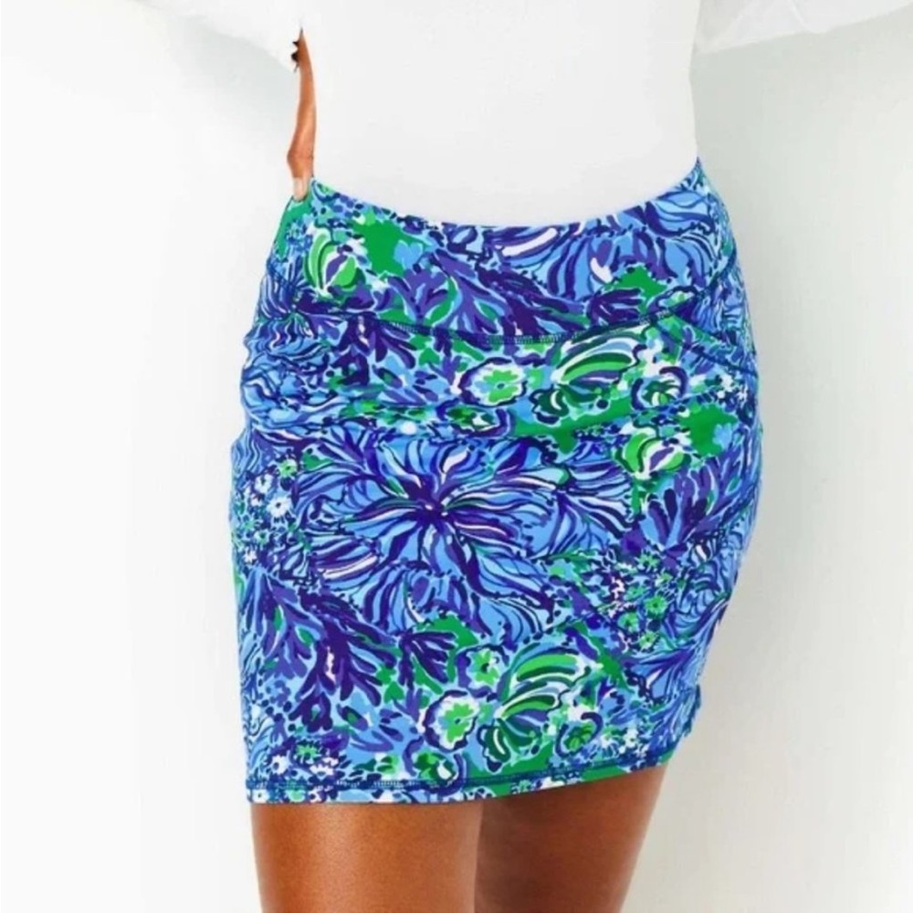 🌟RARE🌟Lilly Pulitzer Originals White Label Blue Green Extremely Rare Skirt
